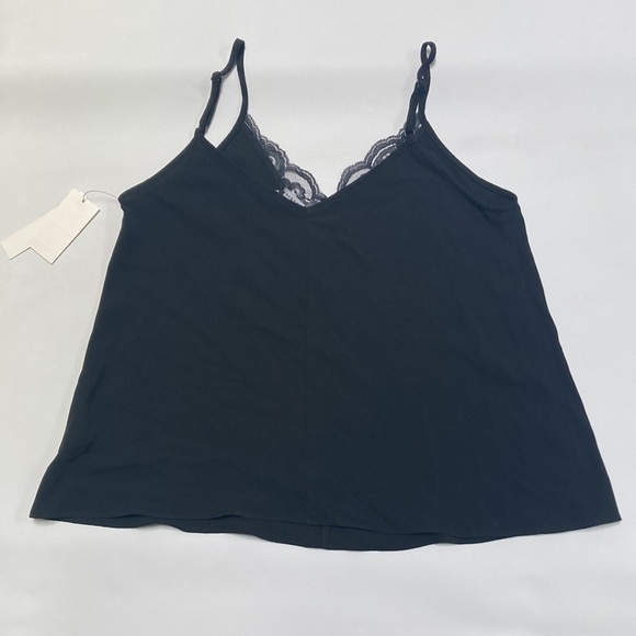 Design Lab Lord and Taylor Black Lace Camisole Top - Picture 4 of 4